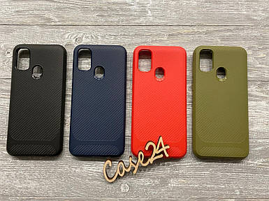 TPU чохол накладка Carbon для Samsung Galaxy M30s (4 кольори)