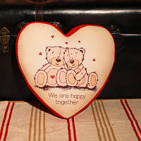 Подушка серце 3D We are happy together 40х40х7,5 см (3DPS_15L027_KR)
