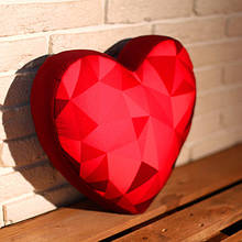 Подушка серце 3D Алмаз 40х40х7,5 см (3DPS_15L060)