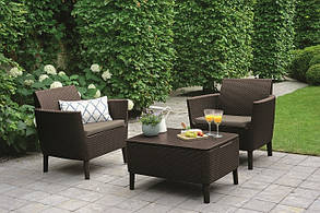 Комплект садових меблів Keter Salemo balcony set, коричневий, фото 3