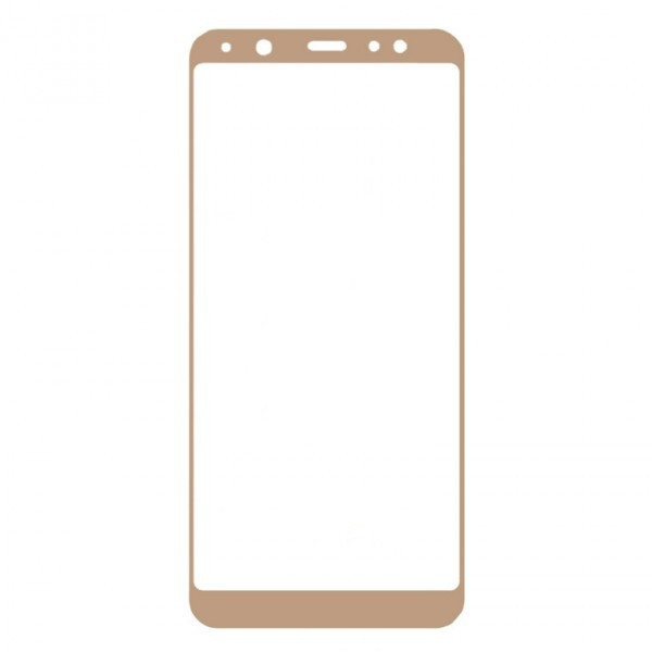 Захисне скло 3D Side Glue для Samsung A600 Galaxy A6 2018 (тех. пак) Gold