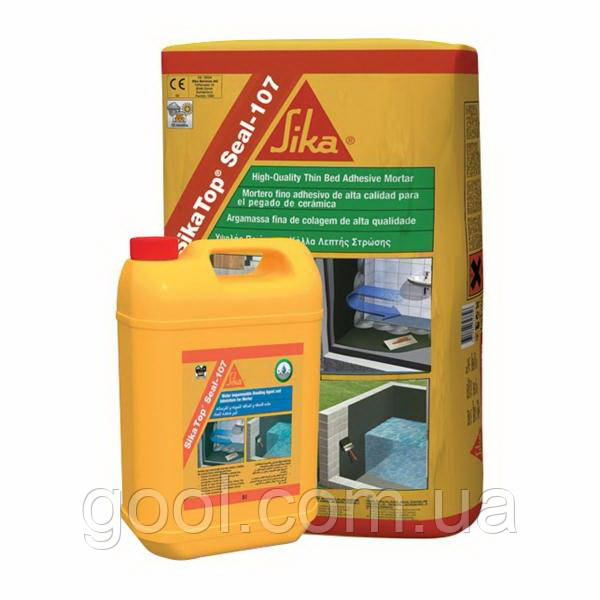 SikaTop Seal 107 гидроизоляция двухкомпонентная цементная