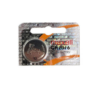 Батарейка CR2016 Maxell Lithium (3v) 1шт.