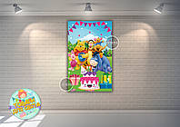 Плакат "Винни Пух и друзья" 120х75 см вертикальный (Тематический) для Кенди - бара -