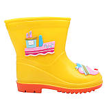 Дитячі гумові чоботи унісекс, жовті, розмір 27 (513801-1), фото 2