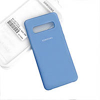 Silicone Case Premium на Samsung S10 Plus Azure