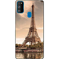 Силіконовий бампер чохол для Samsung M21 Galaxy M215f з малюнком Париж