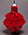 Ошатне червоне плаття, каскадне пишне для дівчинки Elegant red dress, cascading magnificent, фото 5