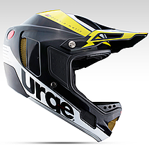 Велошолом шолом для велосипеда Urge Down-O-Matic чорно-жовто-білий L (59-60см), фото 2