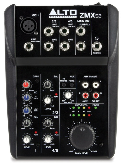 Мікшерний пульт ALTO PROFESSIONAL ZMX52, фото 1
