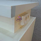 Білий манікюрний стіл з потужною витяжкою на залізних колесах., фото 3