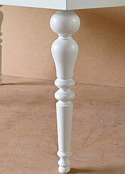 Меблеві ніжки і опори дерев'яні для столу точені H.760 D.100 / Високі - 8