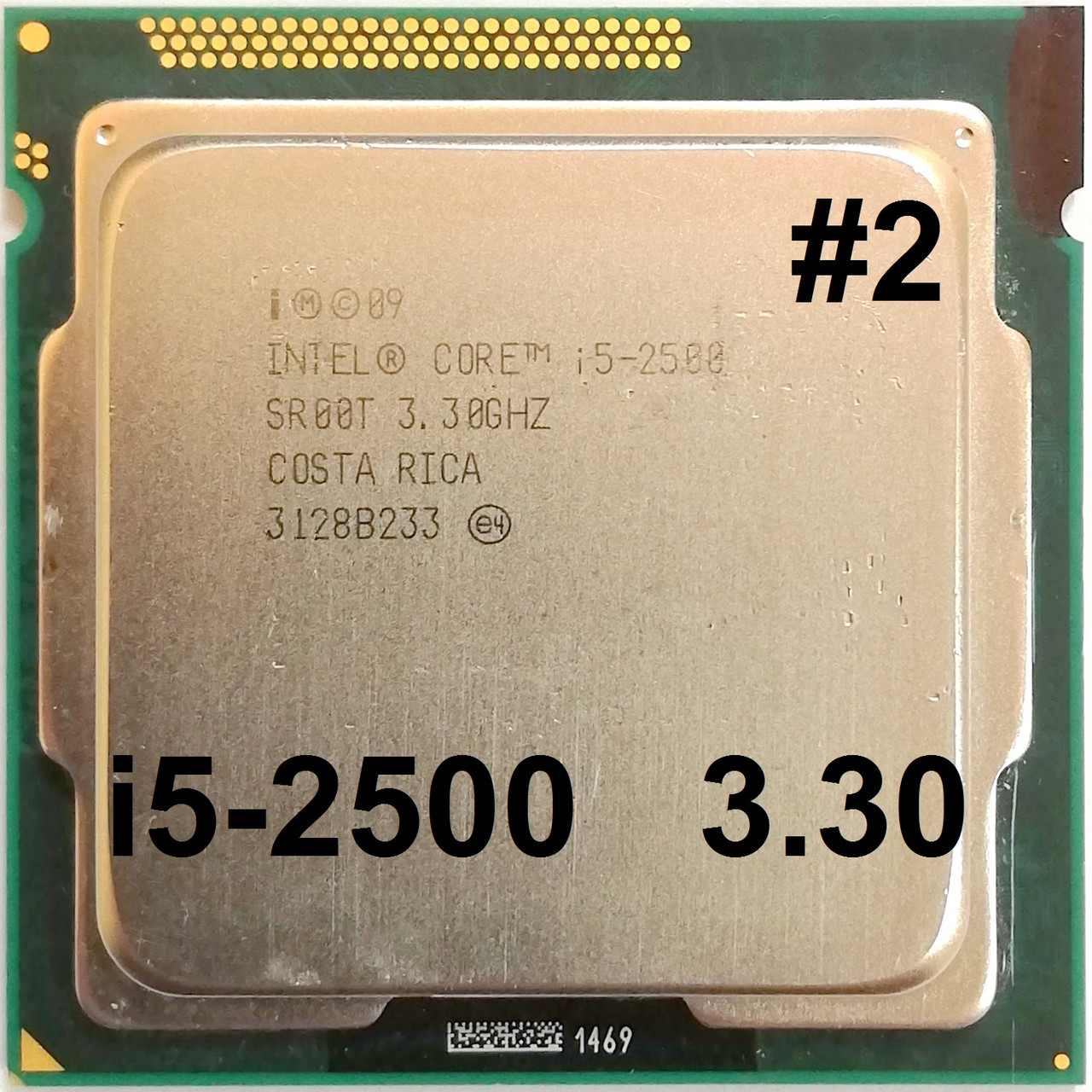 Процессор ЛОТ #2 Intel Core i5-2500 D2 SR00T 3.3GHz 6M Cache Socket 1155 Б/У