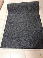 Чорний зносостійкий ковролін на гумовій основі Бельгія Sumatra .ширини: 1; 2;  метри