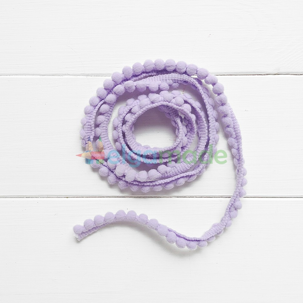 Тесьма з помпонами БУЗКОВА, 6 мм, 1 м, фото 1