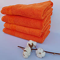 Банное полотенце махра хлопок Апельсин