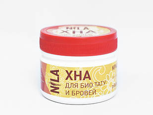 Хна професійна для фарбування брів і вій Nila 10 г. червона