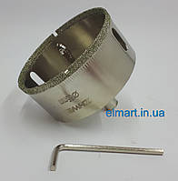 Коронка алмазна 22 mm з напрямним свердлом з пером по плитці та склу (zhiwei)