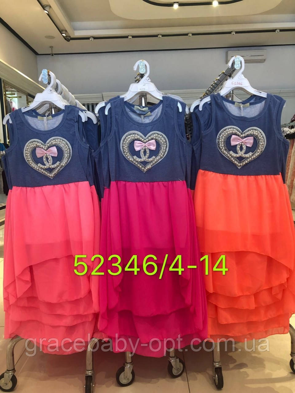 Платье для девочек, Seagull, 6,8,10,14 лет, № 52346 - фото 2 - id-p1171787957