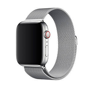Ремінець DK для Apple Watch 38mm (Series 1 / 2 / 3) | Металл Milanese Loop (05526) (silver)