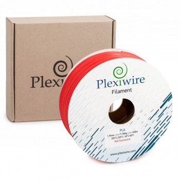 Пластик PLA 1,75 мм 1,185кг/400м Plexiwire Червоний Флуоресцентний