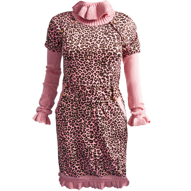 Сукня для дівчинки Marions (розмір 152) рожева леопардовий принт