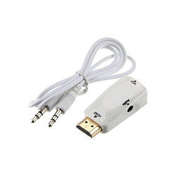 Конвертер відео адаптер HDMI — VGA зі звуком