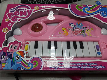 Дитяче музичне піаніно орган рожевий поні
