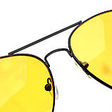 Окуляри з жовтими лінзами, велоокуляри, окуляри для водіїв, антиблікові нічні окуляри, фото 3