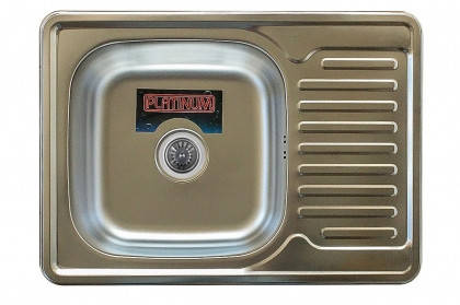 Мийка для кухні з нержавіючої сталі 08 мм Platinum 7050 decor, фото 1