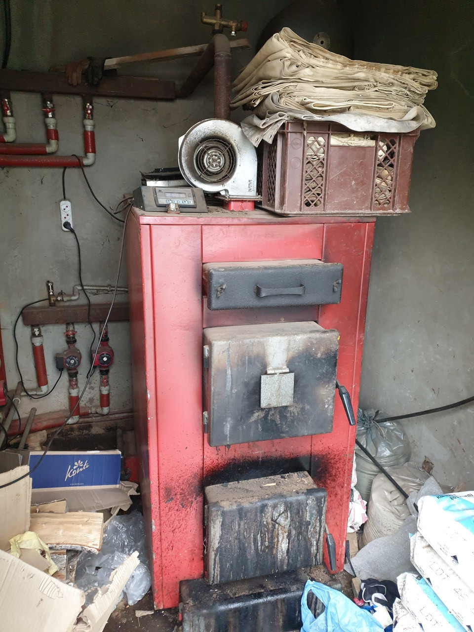 Котел твердопаливний на вугілля й дрова 50 KW
