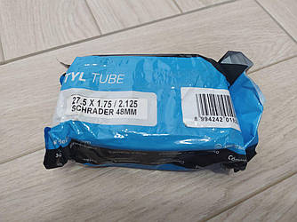 Велосипедна камера 27.5х1.75/2.125 довгий ніпель (велокамера)