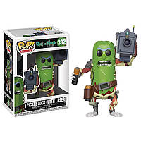 Фигурка Funko Pop Фанко Поп Рик и Морти Огурчик с лазером Rick and Morty Pickle Rick 10см RM PR 332