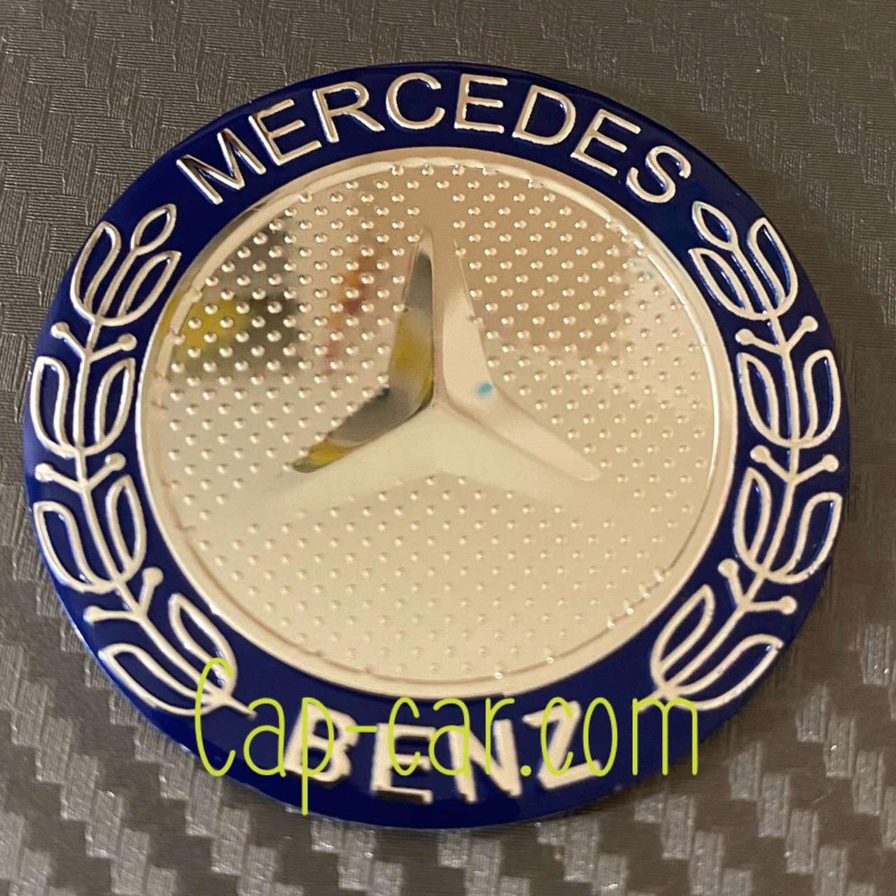 Наклейки для дисків 45мм з емблемою Mercedes. ( Мерседес ) Ціна вказана за комплект з 4-х штук, фото 1