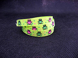 Стрічка репсова. Сови, 10 мм