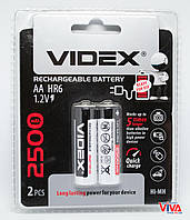 Аккумуляторы Videx AA 2500 mAh (HR6, Ni-MH)