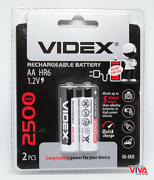 Акумулятори Videx AA 2500 mAh (HR6, Ni-MH)