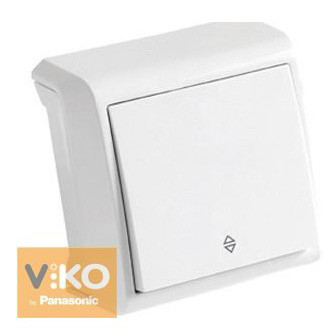Вимикач 1-кл. білий прохідний ViKO Vera
