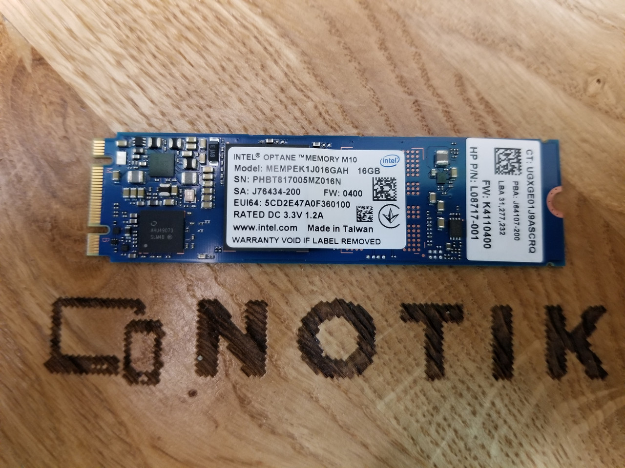 SSD накопичувач Intel Optane Memory M10 Series 16 ГБ (MEMPEK1J016GA) Вживаний