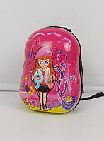 Розовый пластиковый рюкзак для девочек София Барби, размер 30х23х12 см