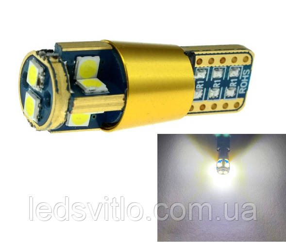 Купить Автомобильная LED лампа T10 W5W 12-24V 10smd 3030 Philips CANBUS ...