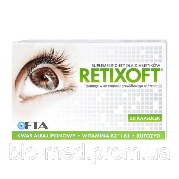 Retixoft — біологічно активна добавка для очей, 30 шт., фото 1