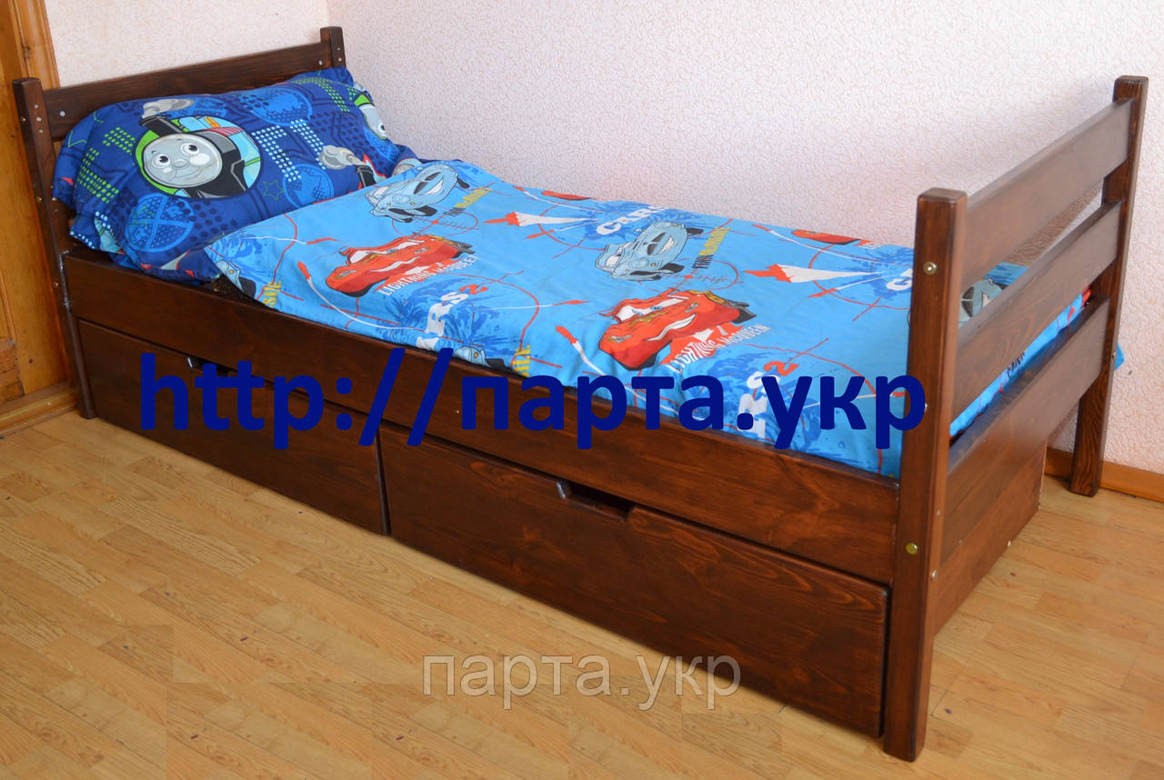 Ліжко з дерева (масив) з ящиками