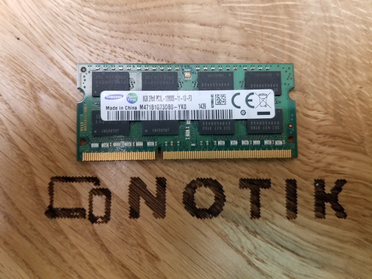 Оперативна пам'ять для ноутбука SO-DIMM 8 GB 1600MHz DDR3L Samsung (M471B1G73DB0-YK0)