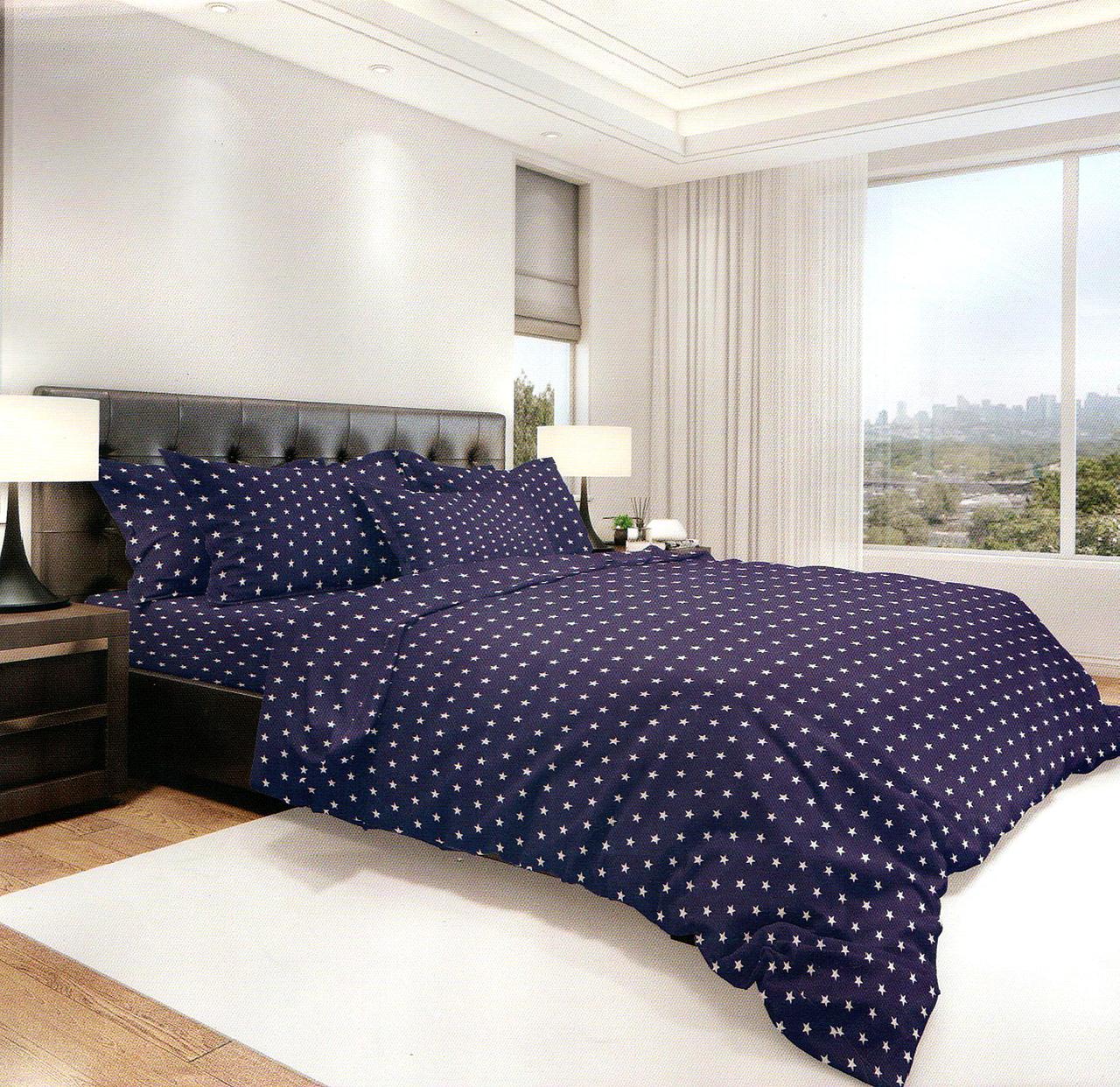 Набір постільної білизни Бязь Голд Люкс №бл74 Євро 220х240, фото 1