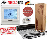 Тепла підлога електричний мат Arnold Rak 1080Ват/6м2 нагрівальний FH-ЄС з сенсорним програмованим терморегулятором E 91, фото 2