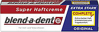 Фиксирующий крем Blend-a-dent Super-Haftcreme Complete extra stark для зубных протезов 40g