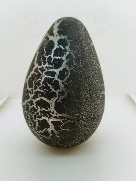 Яйце з динозавром Орбіз (з гідрогелю) велике чорно-сіре 7x11 см (40414)