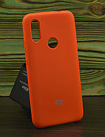 Защитный чехол на Xiaomi Redmi 7 Silicone Case оранжевый