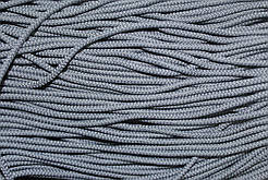 Шнур круглий 4мм щільний 100м світло-сірий